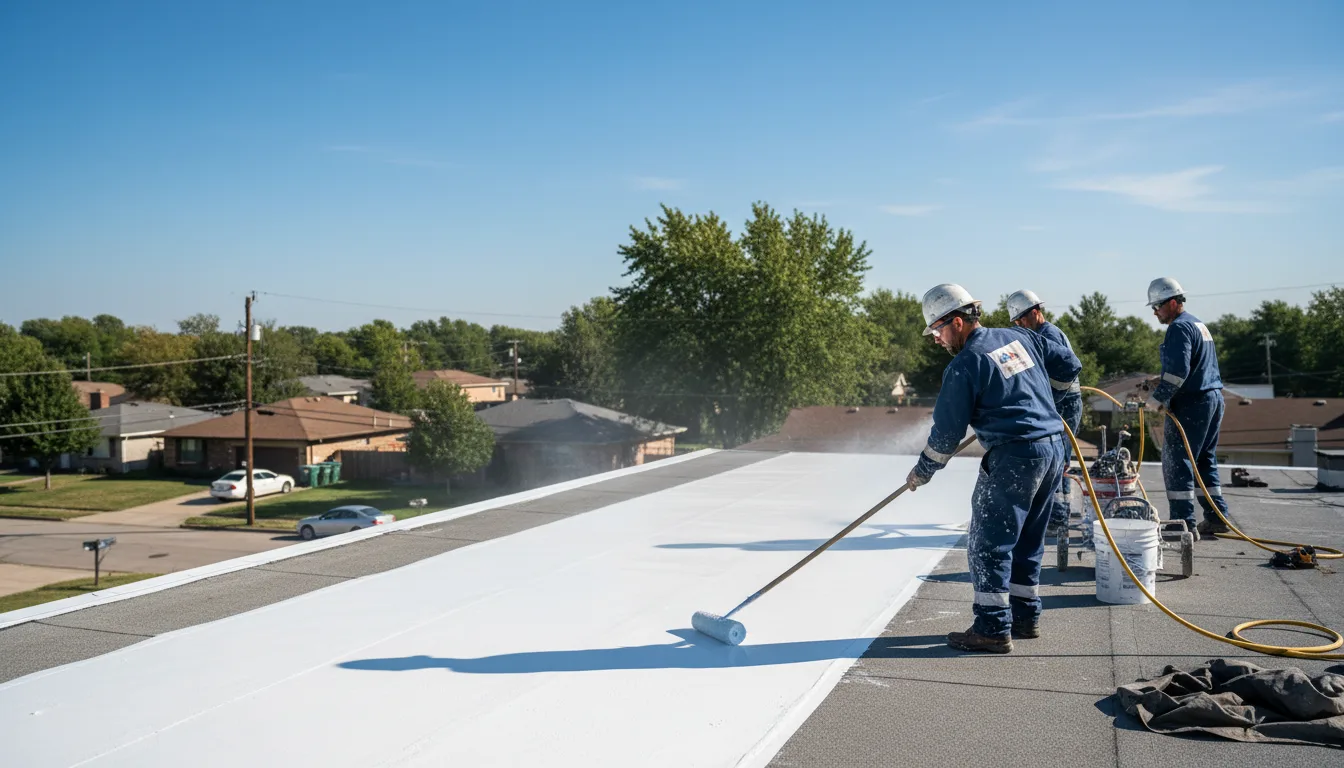 Commercial roof coating in Huntsville, OH near me